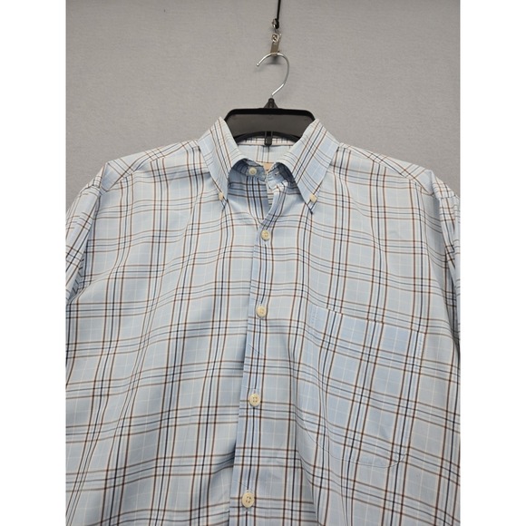 Peter Millar Other - Peter Millar Shirt Mens Medium Long Sleeve Button Up Lightweight Plaid Casual
